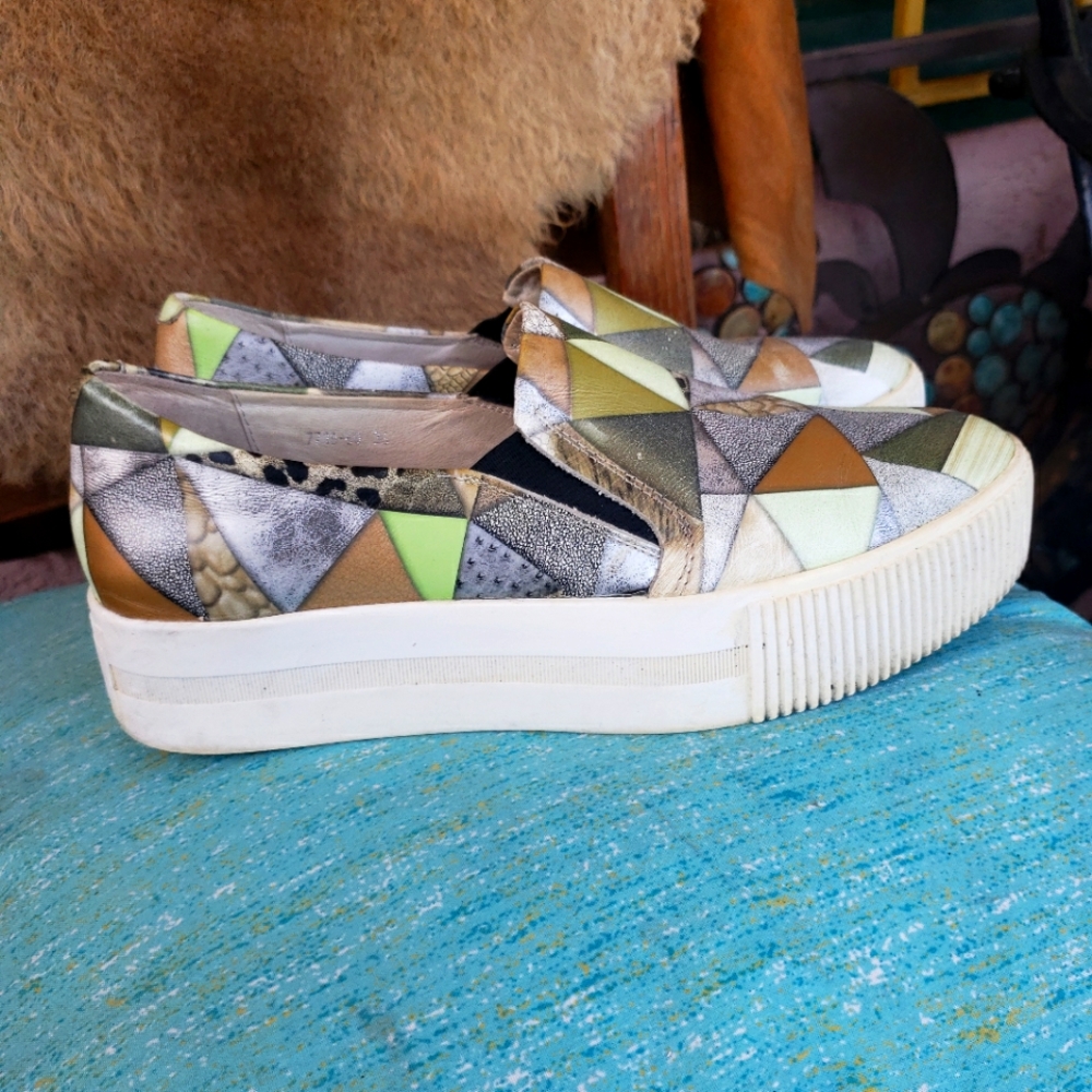 Ki ki platform retro animal,green asymmetrical